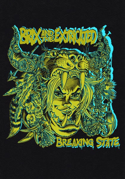 Rufus Dayglo Breaking State Signed A3 Screen Print