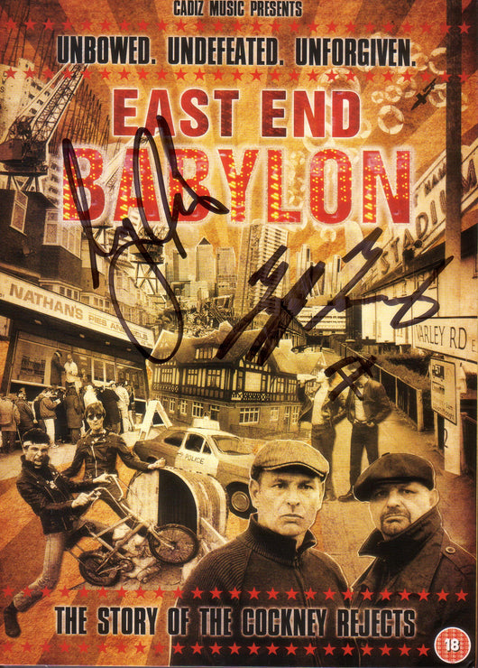 East End Babylon: The Story Of The Cockney Rejects - Signed By Jeff & Mick