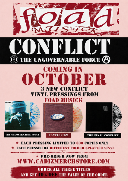 New FOAD Musick Conflict vinyl for October