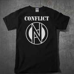 Conflict - Logo - Black T-Shirt