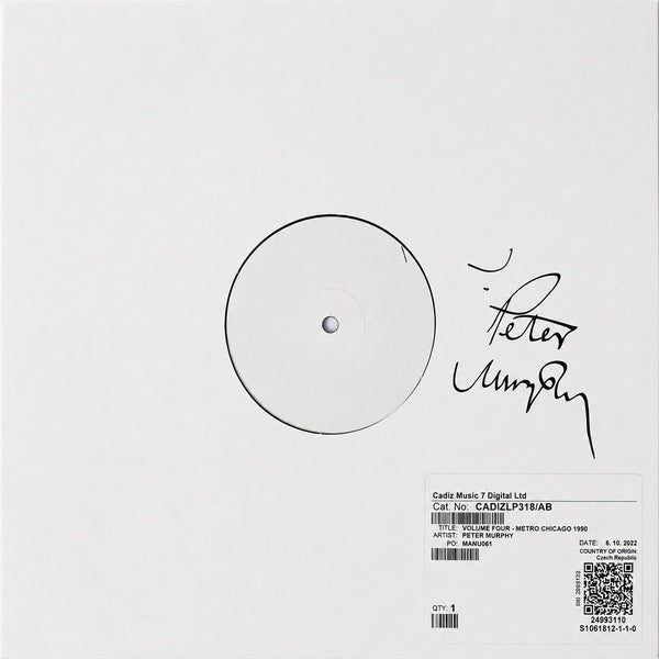 Peter Murphy - Peter Live - Volume 4 - Metro Chicago 1990 LP WHITE LABEL SIGNED COPIES