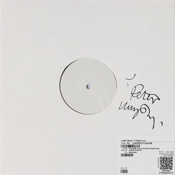 Peter Murphy - Peter Live - Volume 3 - 4th & B San Diego 2000 -  LP SIGNED TEST PRESSING