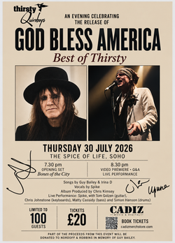 Thirsty Quireboys Signed Gig poster