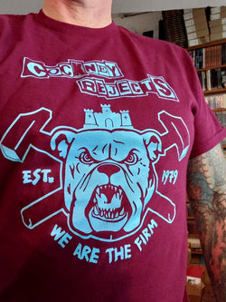 Cockney Rejects  - We Are The Firm Claret T-Shirt