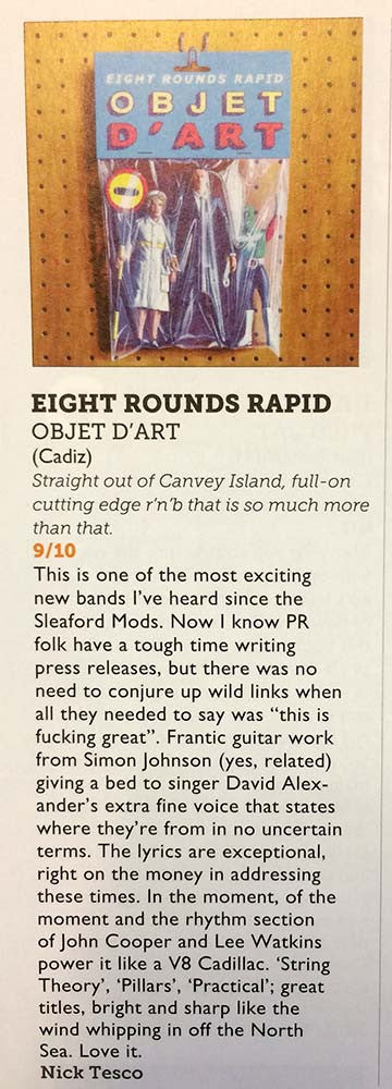 Eight Rounds Rapid - Objet D'Art - Vinyl LP – Cadiz Merch